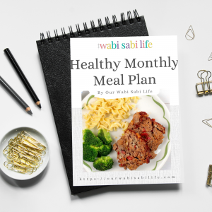 monthly meal plan mockup