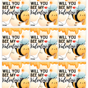 Bee Valentine’s Day Cards – Sweet as Honey