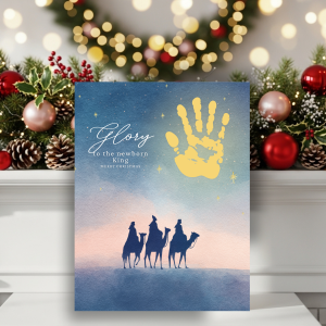 finished handprint craft