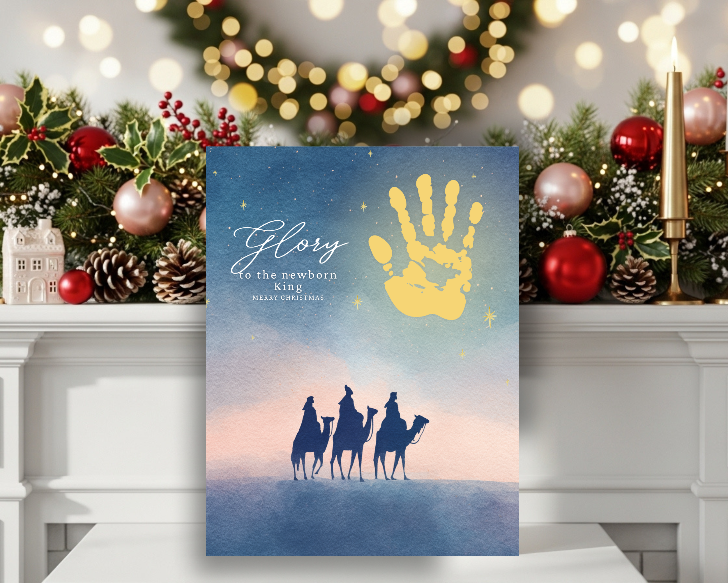 finished handprint craft