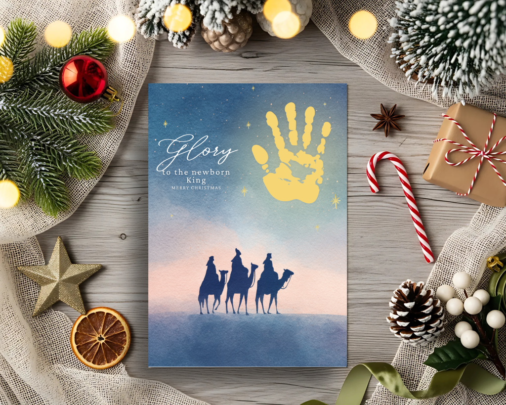 finished handprint craft