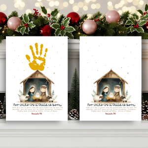 nativity handprint craft