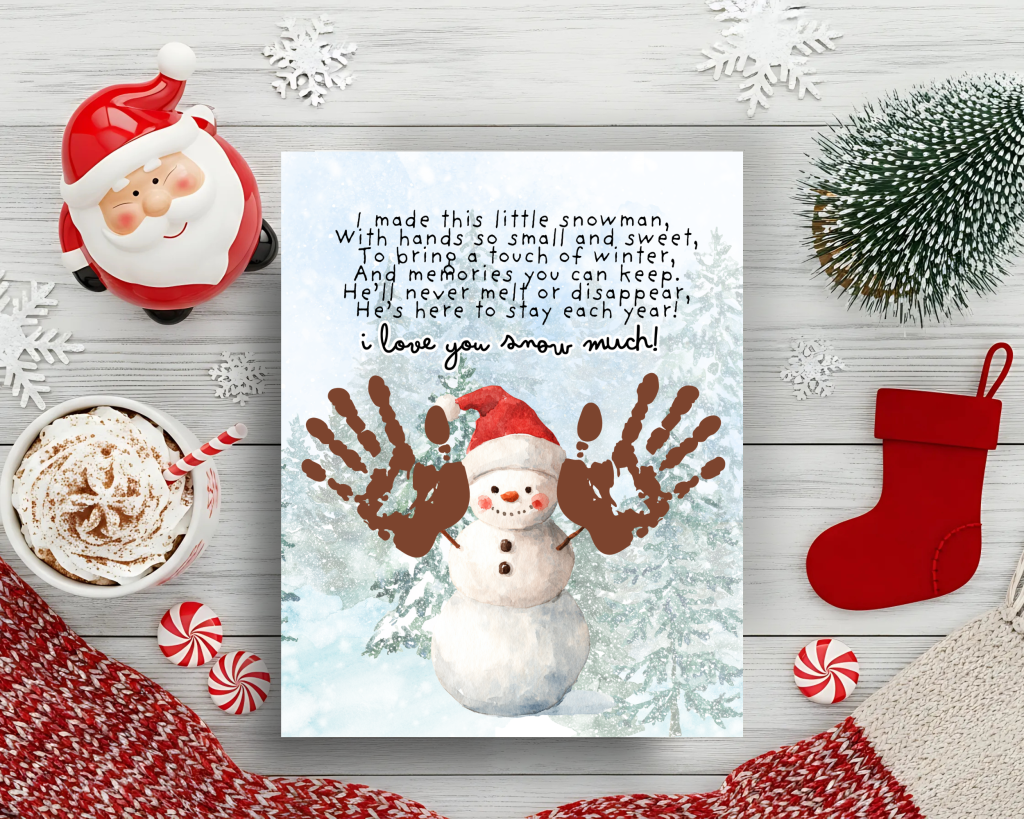 snowman handprint
