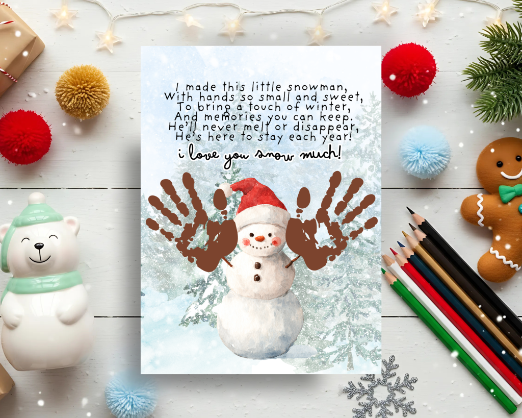snowman handprint